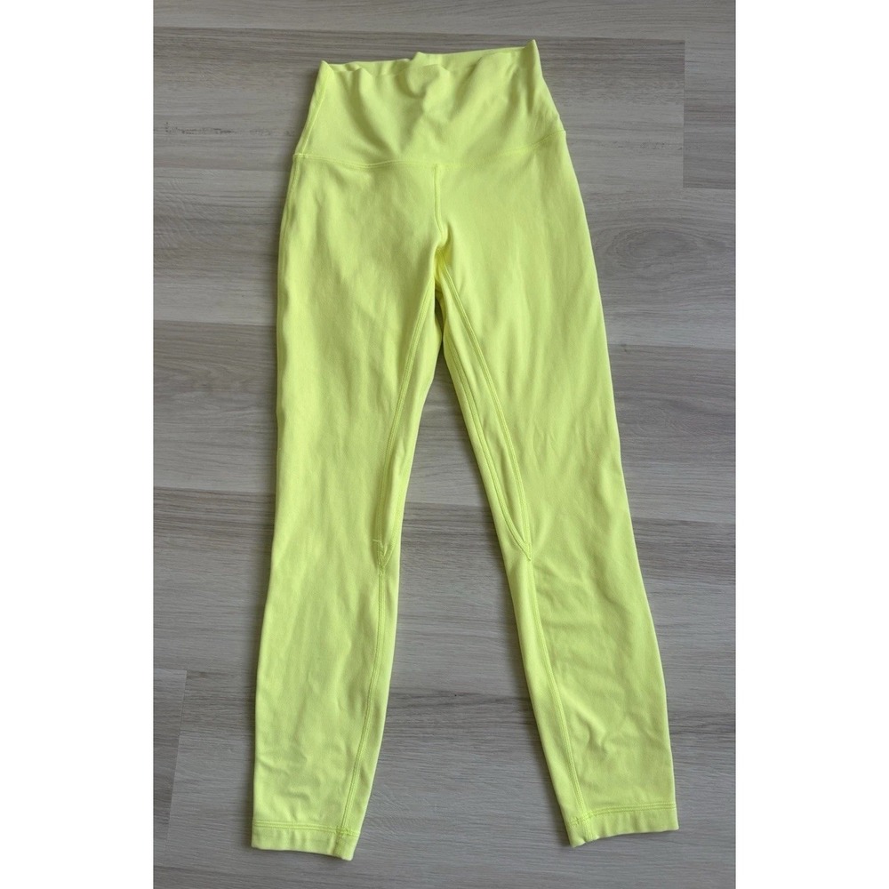 Lululemon Align High-Rise Pant 25" Women's Size 4 Athletic Electric Lemon